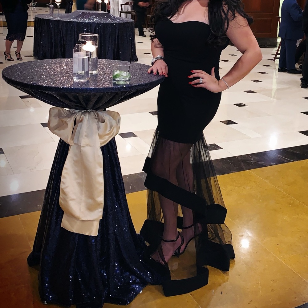 Black tube dress